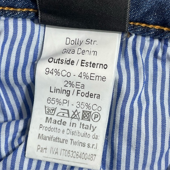NWT SHAFT Jeans Dolly Giza Denim Stretch Women's Italian 40 US‎ 26 - Picture 13 of 13